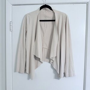 Zara Cream Waterfall Cardigan